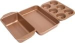 casaWare Toaster Oven 3-Piece Set (Rose Gold Granite) - Image 5