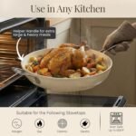 GOTHAM STEEL HAMMERED 14 Inch Non Stick Frying Pans with Lid, Extra Large Frying Pans Nonstick Cooks Family Sized Meals, Non Toxic PFOA Free, Induction Ready, Oven and Dishwasher Safe - Image 6