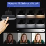 Webcam for PC - PC Camera Webcam 1080P, Desktop Computer Web cam with Privacy Shutter and Tripod Autofocus, Dual Noise-USB Plug&Play,Cancelling Mics,Auto Light Correction, - Image 5