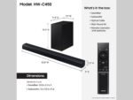 Samsung HW-C450 2.1ch Soundbar w/DTS Virtual X, Subwoofer Included, Bass Boost, Adaptive Sound Lite, Game Mode, Bluetooth, Wireless Surround Sound Compatible - Image 3