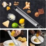 Lemon Zester Grater with Handle,L15" Cheese Grater for Hard Cheese,Chocolate & Nut Grater - Image 3