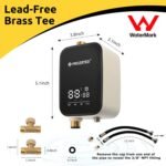 HBS24-12T Digital Smart Instant Hot Water Recirculating Pump Kit – Built-in Thermostat, Timer, Digital Screen, Extremely Quiet, Under Sink Recirculation System - Image 3