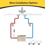 HBS24-12T Digital Smart Instant Hot Water Recirculating Pump Kit – Built-in Thermostat, Timer, Digital Screen, Extremely Quiet, Under Sink Recirculation System - Image 5