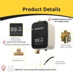 HBS24-12T Digital Smart Instant Hot Water Recirculating Pump Kit – Built-in Thermostat, Timer, Digital Screen, Extremely Quiet, Under Sink Recirculation System - Image 6