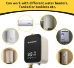 HBS24-12T Digital Smart Instant Hot Water Recirculating Pump Kit – Built-in Thermostat, Timer, Digital Screen, Extremely Quiet, Under Sink Recirculation System - Image 8