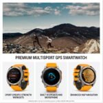 Garmin fēnix® 8 – 51 mm, AMOLED, Sapphire, Premium Multisport GPS Smartwatch, Long-Lasting Battery Life, Dive-Rated, Built-in LED Flashlight, Titanium with Spark Orange/Graphite Band - Image 4