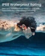SHOKZ OpenSwim Pro - Open-Ear Bluetooth & MP3 Bone Conduction Sport Headphones, Swimming Headphones, IP68 Waterproof, Red - Image 3