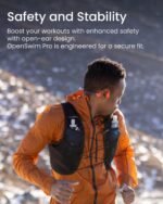 SHOKZ OpenSwim Pro - Open-Ear Bluetooth & MP3 Bone Conduction Sport Headphones, Swimming Headphones, IP68 Waterproof, Red - Image 4