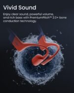 SHOKZ OpenSwim Pro - Open-Ear Bluetooth & MP3 Bone Conduction Sport Headphones, Swimming Headphones, IP68 Waterproof, Red - Image 5