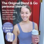 Hamilton Beach Portable Blender for Shakes and Smoothies, 14 Oz BPA Free Travel Cup & Lid, Durable Stainless Steel Blades, Personal Smoothie Blender, 2 Jars - White (51102V) - Image 3