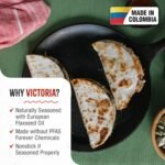 Victoria 10.5-Inch Cast Iron Comal Griddle Pan with a Long Handle, Preseasoned with Flaxseed Oil, Made in Colombia - Image 3