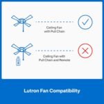 Lutron Caseta Smart Fan Speed Control Switch (Smart Hub Required), Single-Pole Lutron Caseta Switch for Fans, PD-FSQN-WH, White - Image 7
