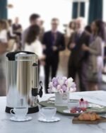 Commercial 120 Cup Coffee Urn 18L Large Capacity Stainless Steel Coffee Maker with 304 Stainless Steel Barrel, Adjustable Temperature, Food-Grade 304 Hot Coffee/Hot Water Dispenser - Image 4
