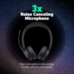 Yealink HA64 Pro Wireless DECT & Bluetooth Headset with Touch Screen for Office, Home, Desk Phone, Computer, Smartphone (Dual Speaker) - Image 3