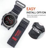 Compatible With Garmin Watch Band, Super Rugged Nylon Sports Strap With Woven Loop Design For Fenix/Forerunner/Approach/MARQ/Quatix/D2 Series, Tough Replacement Band For Men Women - Image 5
