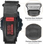 Compatible With Garmin Watch Band, Super Rugged Nylon Sports Strap With Woven Loop Design For Fenix/Forerunner/Approach/MARQ/Quatix/D2 Series, Tough Replacement Band For Men Women - Image 8