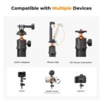 K&F CONCEPT Selfie Stick Tripod, 60cm/23.6" Extendable Ball Head Vlog Selfie Stick Handle for GoPro Hero 13/12/11 Max2 DJI Osmo 360 Pocket 3 Action 5 Pro iPhone 17. - Image 3