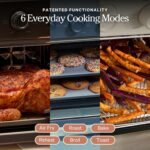 Our Place Wonder Oven | 6-in-1 Stainless Steel Air Fryer Toaster Oven Combo with Basket, Rack, Pan & Tray | Compact 13 QT Countertop Capacity - Toast, Roast, Bake, Reheat, Broil & Steam | Steam - Image 4