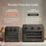 Our Place Wonder Oven | 6-in-1 Stainless Steel Air Fryer Toaster Oven Combo with Basket, Rack, Pan & Tray | Compact 13 QT Countertop Capacity - Toast, Roast, Bake, Reheat, Broil & Steam | Steam - Image 8