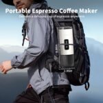 Portable Espresso Maker with Stainless Steel Body | 7500mAh Rechargeable Battery | 20 Bar Self-Heating with USB-C | Works with Most Capsules Compatible for Camping, Travel, Outdoor (White) - Image 3