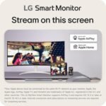 LG 34SR60QC-W 34-inch QHD (3440x1440) Curved Smart Monitor with Streaming, UltraWide Screen, webOS, HDR10, 100Hz, Built-in Speaker, AirPlay2, Screen Share, Bluetooth, ThinQ App, White - Image 4