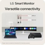LG 34SR60QC-W 34-inch QHD (3440x1440) Curved Smart Monitor with Streaming, UltraWide Screen, webOS, HDR10, 100Hz, Built-in Speaker, AirPlay2, Screen Share, Bluetooth, ThinQ App, White - Image 5