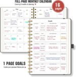 Workout Journal, Fitness Journal for Women & Men, A5 Workout Log Exercise, Fitness Trackers Plan Week With Goals, Calendar, Loss Weight Diet Training, Progress, Gym & Home Workouts (Black) - Image 4
