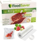 FoodSaver Special Value Vacuum Seal Combo Pack 1-8"Roll; 4-11"Rolls; 36 Pre-Cut Bags - Image 3