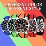 findtime Mens Sport Watches for Men Reloj para Hombre Colorful Cool Unique Analog Stylish Wrist Watch Chronograph for Running Training Stopwatch - Image 3