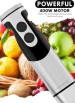 MEGAWISE new Hand Blender Series Only one Hand Blender,no attachments,12-Speed,Includes Powerful Blender Stick- Easy to Clean and Perfect for Smoothies, and More (black) - Image 4