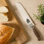 Bloomhouse 8 Inch German Steel Bread Knife W/Walnut Wood Forged Handle - Image 4