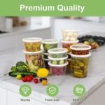 40 Sets (80-Piece) Deli Containers with Lids 32 oz, Leak-Proof & BPA Free Airtight Takeout Plastic Food Storage Containers for Soup, Freezer/Microwave/Dishwasher Safe - Image 5