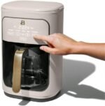 14-Cup Programmable Drip Coffee Maker Touch-Activated Display 1200W Auto-Brew by Drew Barrimore (Porcini Taupe) - Image 3