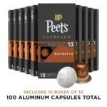 Peet's Coffee, Dark Roast Espresso Capsules, Compatible with Nespresso Original Machine, 100% Arabica Coffee - Ristretto Intensity 10, 100 Count (10 Boxes of 10 Espresso Capsules) - Image 3