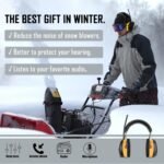 ZOHAN EM042 AM/FM Radio Headphone with Digital Display,Ear Protection Noise Reduction Safety Ear Muffs,Ultra Comfortable Hearing Protector for Lawn Mowing and Landscaping - Yellow - Image 6