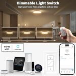 Wireless Dimmer Light Switch and Receiver Compatible With Alexa - Smart Wall Switch for Ceiling Lights, Fans, Lamps - Image 3