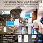 Wireless Dimmer Light Switch and Receiver Compatible With Alexa - Smart Wall Switch for Ceiling Lights, Fans, Lamps - Image 7