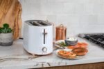 Café Express Finish 2-Slice Toaster | Extra-Wide Slots, Extra Lift for Waffles, Pastries, Texas Toast & More | 4 Pre-Set Functions, 8 Shade Options | Countertop Kitchen Essentials | Matte White - Image 5