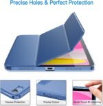 JETech Case for iPad (A16) 11th Generation 11 Inch 2025 / iPad 10th Generation 10.9 Inch 2022, Slim Smart Cover with Hard PC Translucent Back, Supports Touch ID, Auto Wake/Sleep (Navy Blue) - Image 4