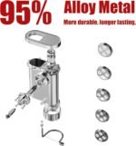 Metal Gourmet Pasta Press Attachment for KitchenAid Stand Mixer – Durable Pasta Maker Attachment with 5 Interchangeable Plates for Spaghetti, Bucatini, Fusilli, Large & Small Macaroni - Image 5