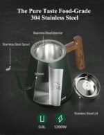 KLEAH Gooseneck Electric Kettle with Temperature Control - 0.8L Automatic Shut Off Tea & Coffee Kettle, Hot Water Boiler Pour Over Coffee Kettle, 1200W Quick Heating Keep Warm, Green - Image 5