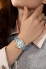 GOLDEN MAPLE Dainty Watches for Women, Mother-of-Pearl Dial and Swiss Quartz Movement, Ladies Watch with Leather Strap - Image 4