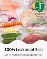 Syntus 100 Count Vacuum Sealer Bags Gallon 11 x 16 inch for Seal a Meal, Commercial Grade BPA Free Heavy Duty Precut Seal Bags, Food Vac Bags for Storage, Meal Prep or Sous Vide - Image 6