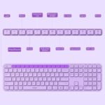 Wireless Keyboard and Mouse Combo - seenda Full Size 2.4G USB Wireless Keyboard Mouse Set, Quiet Cordless Computer Keyboard Mouse for Windows, Laptop, PC - Purple - Image 5
