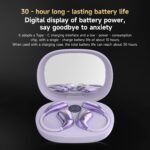 Open Ear Earbuds, Open Ear Headphones Wireless Bluetooth 5.4, 50Hrs Playtime Stereo Sound Ear Buds IPX7 Waterproof Open Earbuds for Running, Workout, Travel, and Daily Use, Purple - Image 6