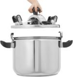 Pressure Cooker Stainless Steel,Pressure Cooker with Lid,Single Valves,Gas & Induction Compatible,Pressure Cooker Clamp On Type for Kitchen (60Kpa 42.27Qt) - Image 4