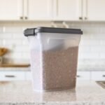 IRIS USA Dog Food Storage Container, Airtight Lid, 2-Cup Scoop, Up to 13 Pounds Pet Food Storage, Versatile Pet Food Bin, Treats, BPA Free, Dark Gray - Image 4