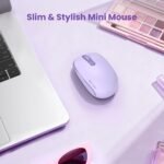 TECKNET Bluetooth Wireless Mouse (BT5.0/3.0 & 2.4G) Silent Click Compact and Portable USB Cordless Optical Computer Mice,Bluetooth Mouse for Laptop Computer Notebook PC,Purple - Image 6