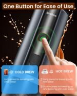 Portable Espresso Maker, 20 Bar Electric Espresso Machine for Travel, Camping, Rechargeable USB-C Mini Coffee Maker for NS Capsule Pods and Ground Coffee, Gray - Image 4