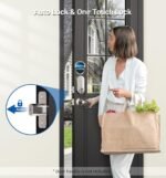 Veise Keyless Entry Door Lock, Electronic Keypad Deadbolt, Keyed Entry, Auto Lock, Anti-Peeking Password, Back Lit & Easy Installation Design, Satin Nickel - Image 5